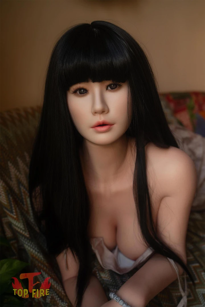 Patung Seks Silikon Top Fire Doll 158cm Cawan D - Rose (Kepala Ros) T30